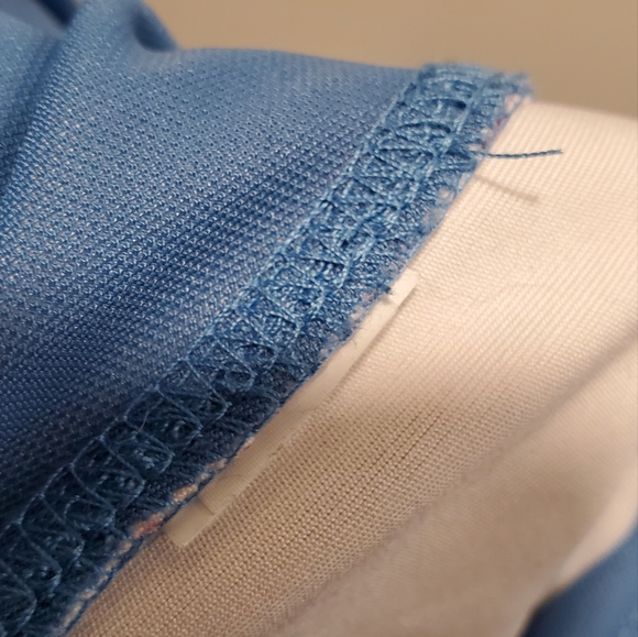 ☆3/35$ | MARIKA | Blue Tropical Print Tummy Control Bike Shorts w/ Pokets in M - Picture 6 of 7